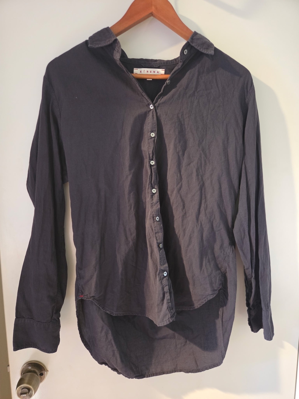 XiRENA Men’s Charcoal Button-Down Shirt - Dark Gray